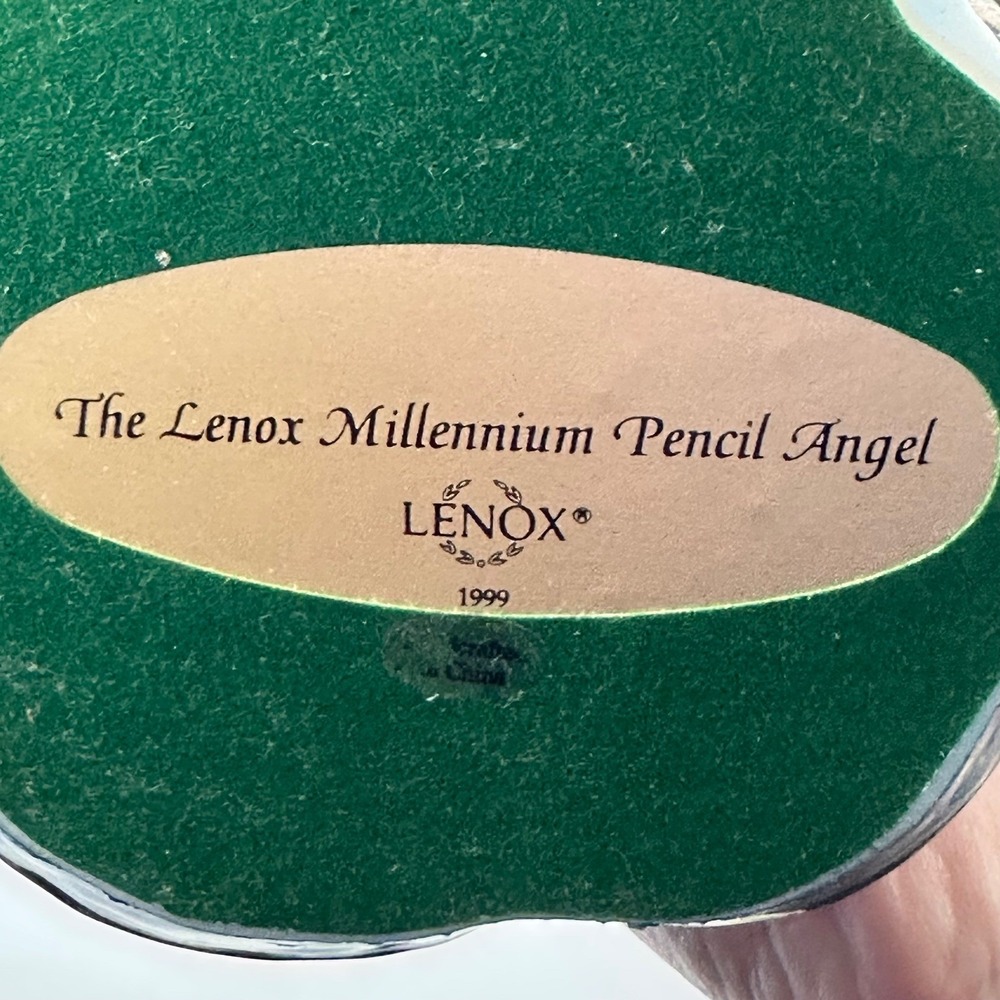 Lenox Millennium Pencil Angel‎ Figurine The World is at Her Feet 1999 - Picture 14 of 16
